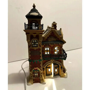 Heritage/Dickens' Village Series "Ashwick Lane Hose & Ladder" Lighted House
